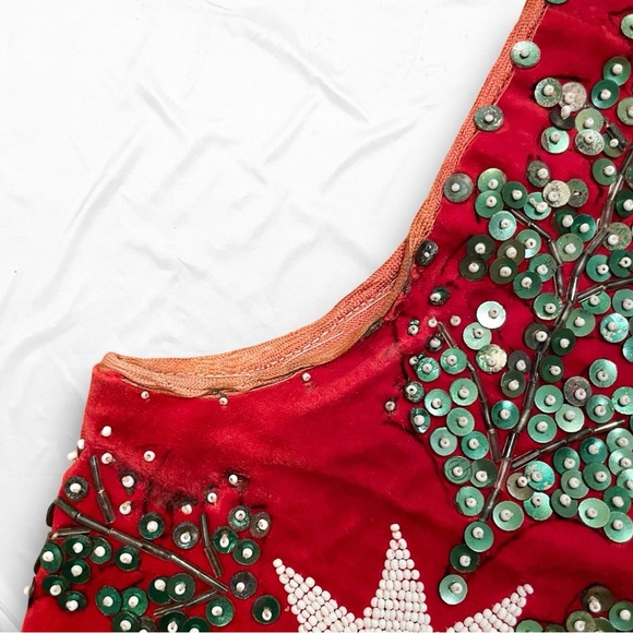 Vintage Handmade Beaded Corset Vest - Picture 14 of 15